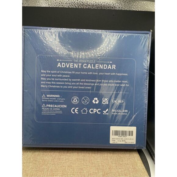 New Advent Calendar 2024 Christmas Jigsaw Puzzles Festive Fireplace 1008 Pieces - Picture 2 of 4